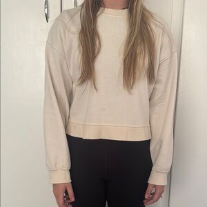Cream Long Sleeve Sweatshirt